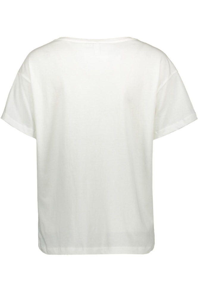 VMDINA S/S BOAT NECK TOP JRS BTQ GA 10329527 Snow White/RISE AND SHINE